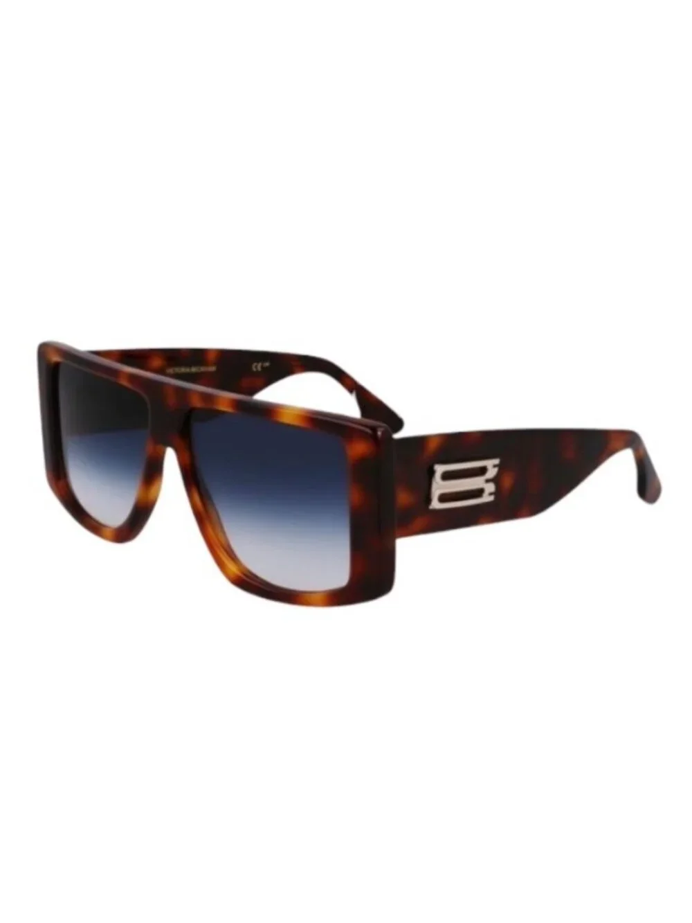 Victoria Beckham VB678S Rectangular Sunglasses - Tortoise Blue Gradient - 51mm